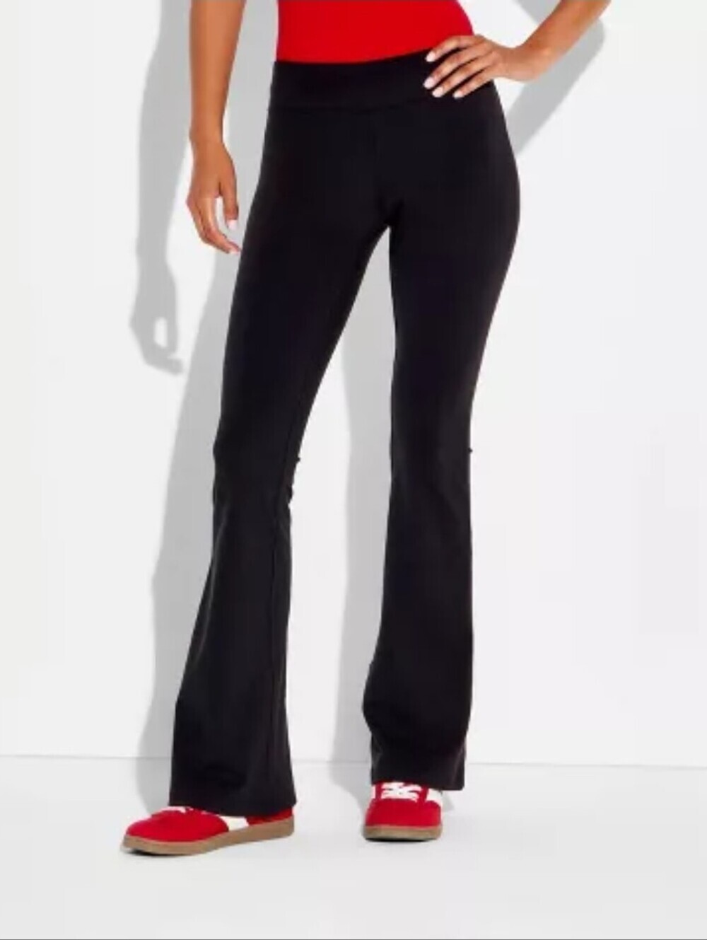 Wild Fable Women's Low-Rise ButterBliss Flare Athletic Leggings Black Size XS